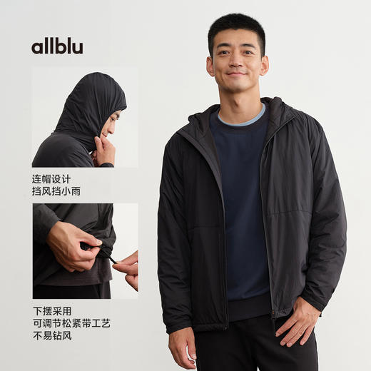 【秋Vol.4】allblu男装"超轻量"25秋保暖连帽外套｜轻量抓绒网眼ZY 商品图4