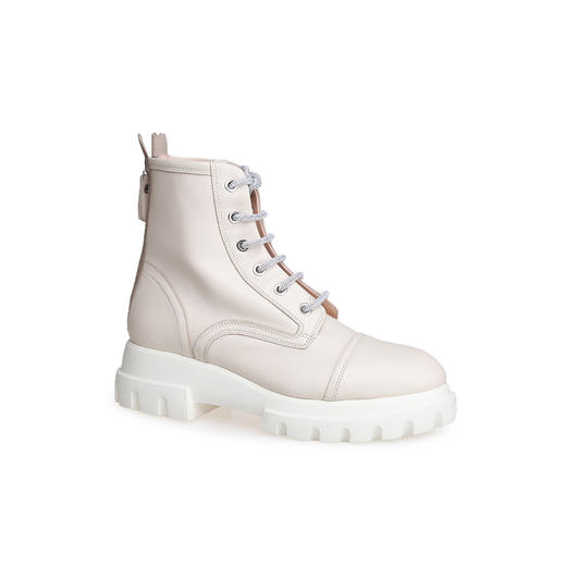 豪麟名鞋AGL女鞋马丁靴羊皮革D756598杏色 商品图0