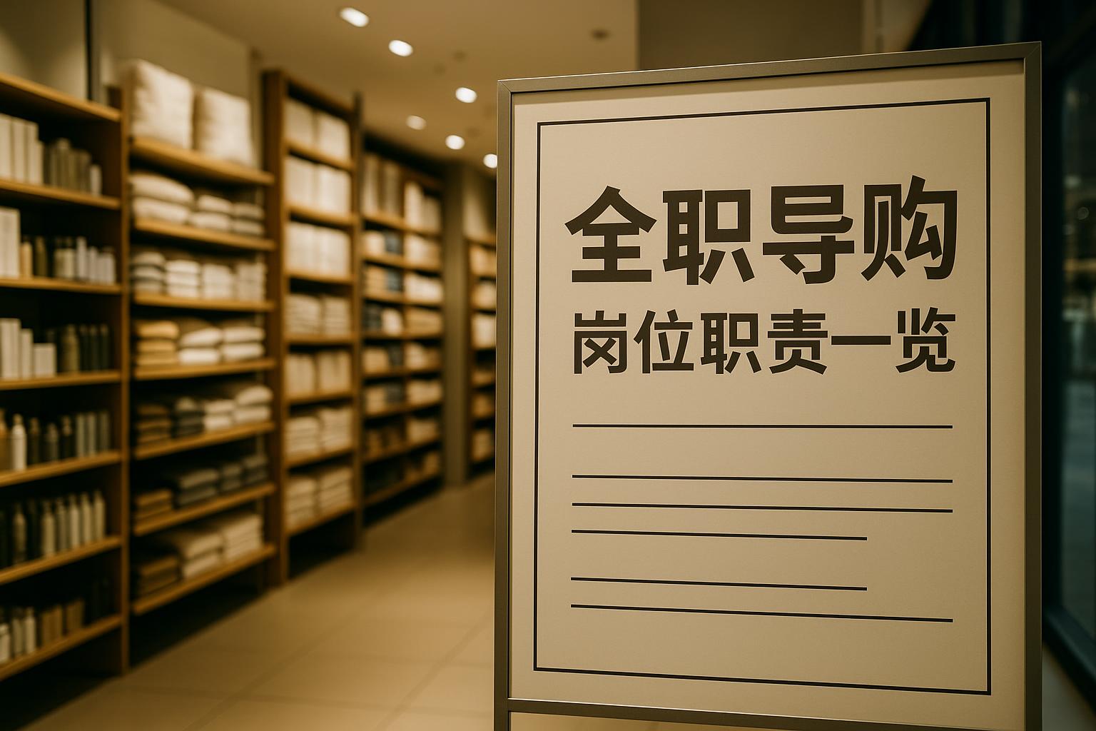 全职导购的核心职责有哪些？