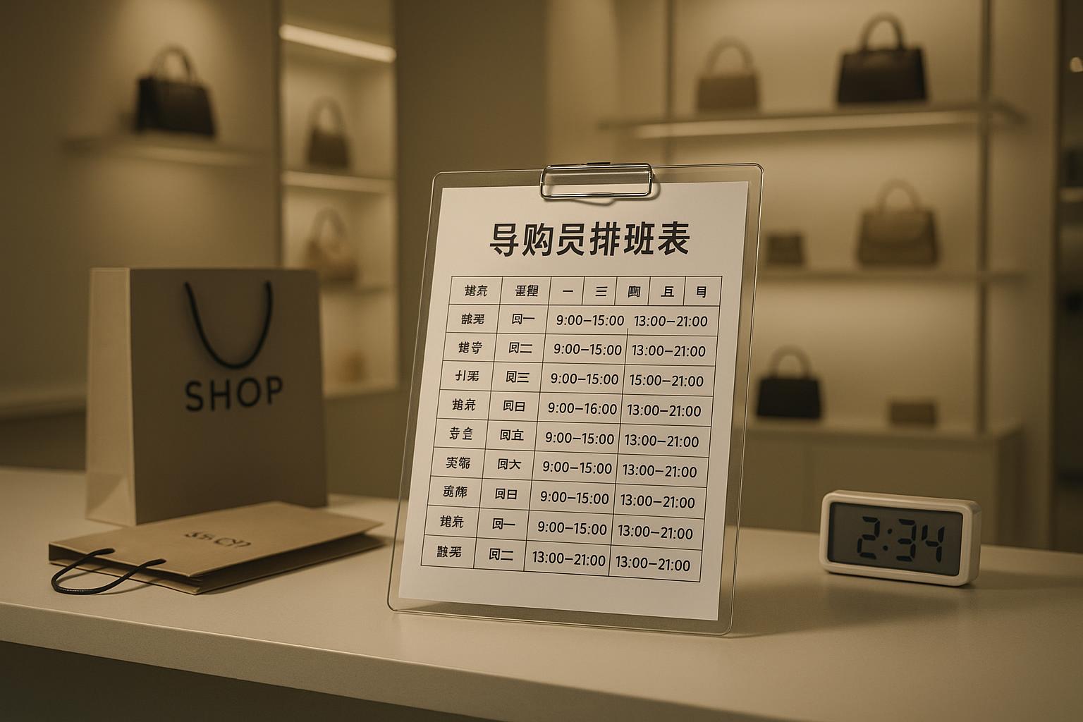 导购员一般几点上班？典型排班时间分析