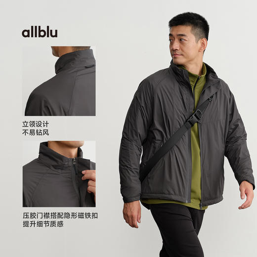 【秋Vol.4】allblu男装"超轻量"25秋保暖立领外套｜轻量抓绒网眼ZY 商品图4