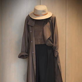 【预售7天】良木礼翻领风衣（腰带）（Q2584231）