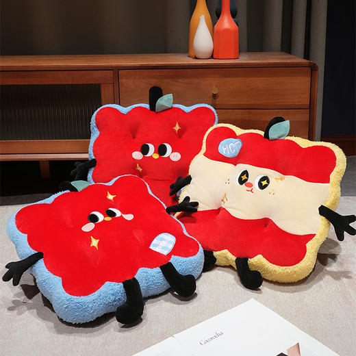 自然醒大眼红苹果花瓣坐垫QYL 商品图12