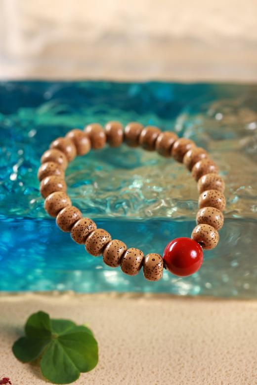 DQ0297°沉籽菩提+大漆手串 商品图1