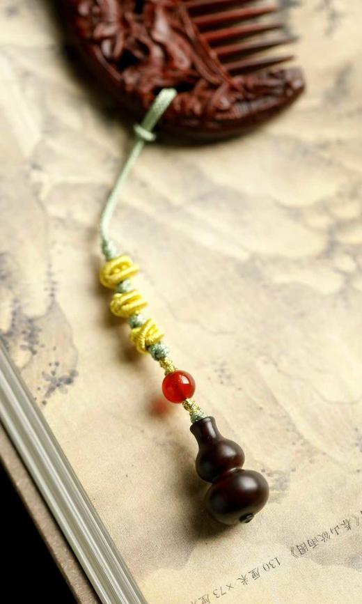 精雕鸳鸯戏水°紫檀木梳 商品图8