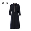 EITIE爱特爱气质立领A版显瘦通勤百搭时尚长袖连衣裙秋季新款8307004 商品缩略图6