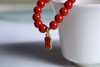 YHZS0109°长欢 朱砂+绿草莓晶手串 商品缩略图5
