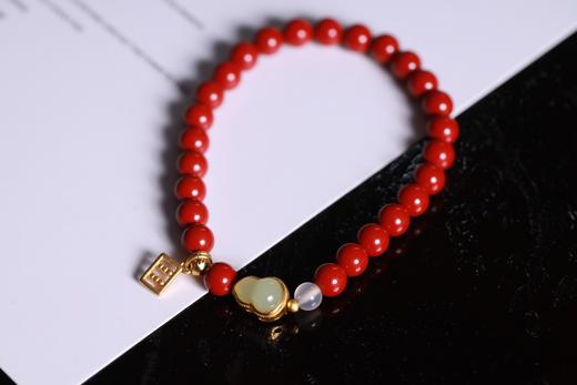 YHZS0153°金玉满算·珠光藏·朱砂手串 商品图2