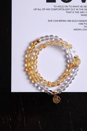 YHSJ0031°福运相生·黄水晶串饰