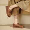 西村名物2025年秋季新款厚底气质学院风系带不累脚袋鼠鞋乐福鞋T25CM30861 商品缩略图3