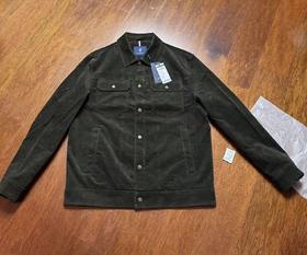 领先专柜，polowalk的2025最新款灯芯绒男士夹克，面料带弹力