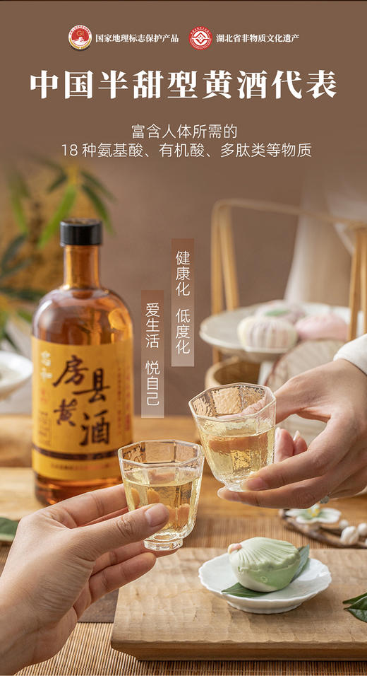 FX 忠和12°房县黄酒500mL 商品图1