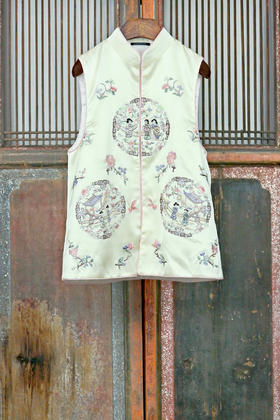 盛唐牡丹盛奢系列| 西厢记三团手绣夹棉马甲