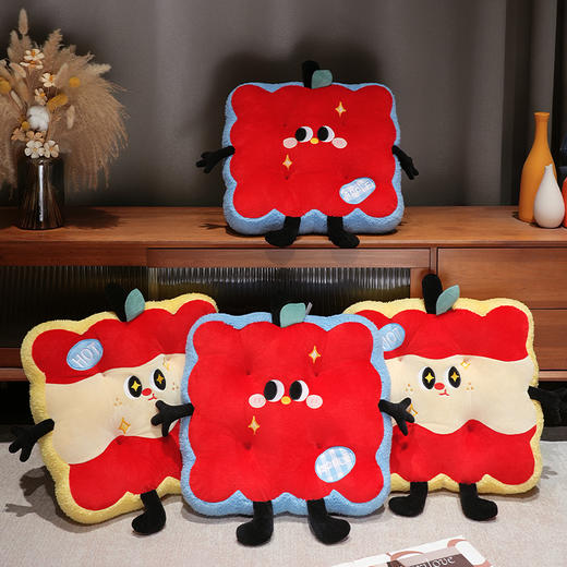 自然醒大眼红苹果花瓣坐垫QYL 商品图14