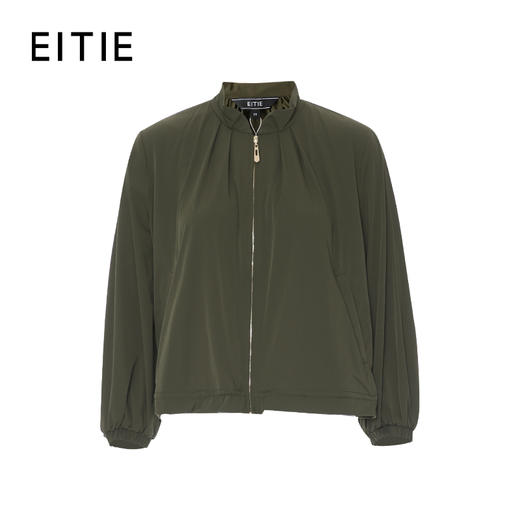 EITIE立领短款收腰荷叶边设计25年秋季新款外套8303002 商品图2
