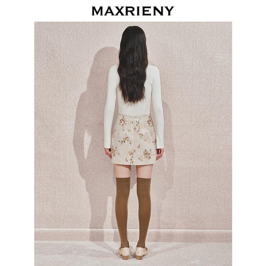 【宫廷巴洛克-商场同款】MAXRIENY宫廷中式裙子风金丝半裙拜年服(货号:MC85SK519) 商品图3