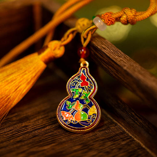 《福禄成双》双面小葫芦挂饰 商品图1