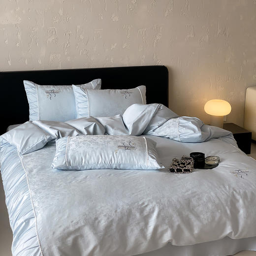 自然醒50支全棉提花四件套-晨露微光AN 商品图8