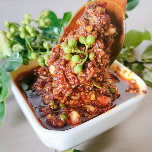 【2瓶全国包邮，部分地区除外】竹溪特色 青花椒蒜蓉油泼辣子酱  280g/瓶 商品图1