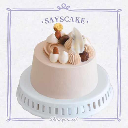 枫色暖栗戚风蛋糕 Autumn Chestnut Chiffon Cake 商品图0
