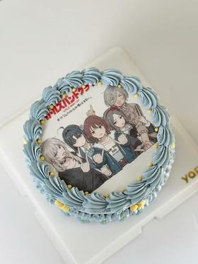 动漫角色欢聚蛋糕
