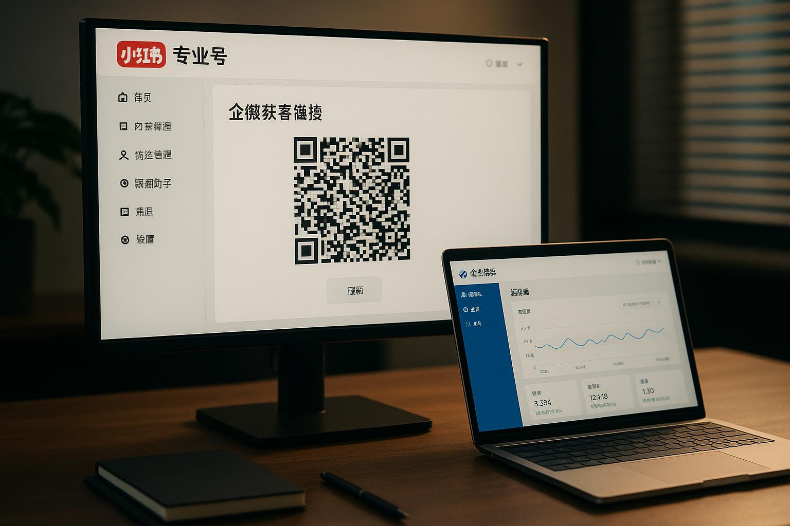 企业微信链接能否直接跳转至小红书后台？