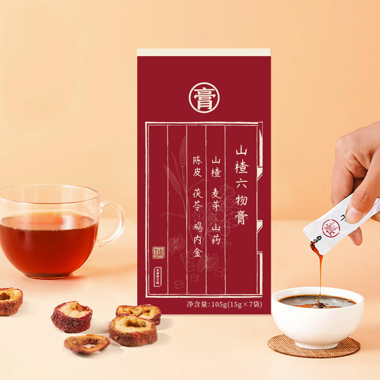 正安国货·山楂六物膏 六味合一山楂麦芽山药陈皮茯苓鸡内金蜂蜜清香醇厚