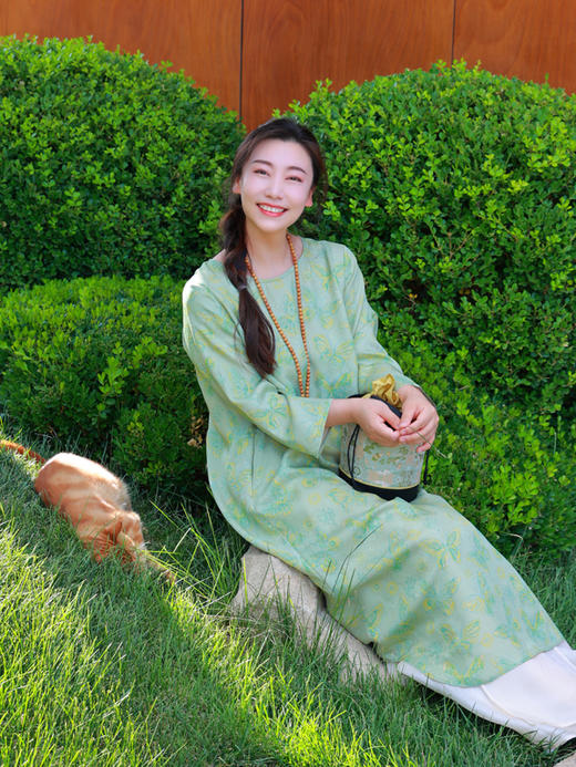 【直播间专属】新中式连衣裙（25707344青玉案-奢定款） 商品图4