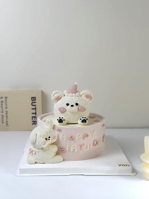 软萌小熊生日蛋糕 商品图0