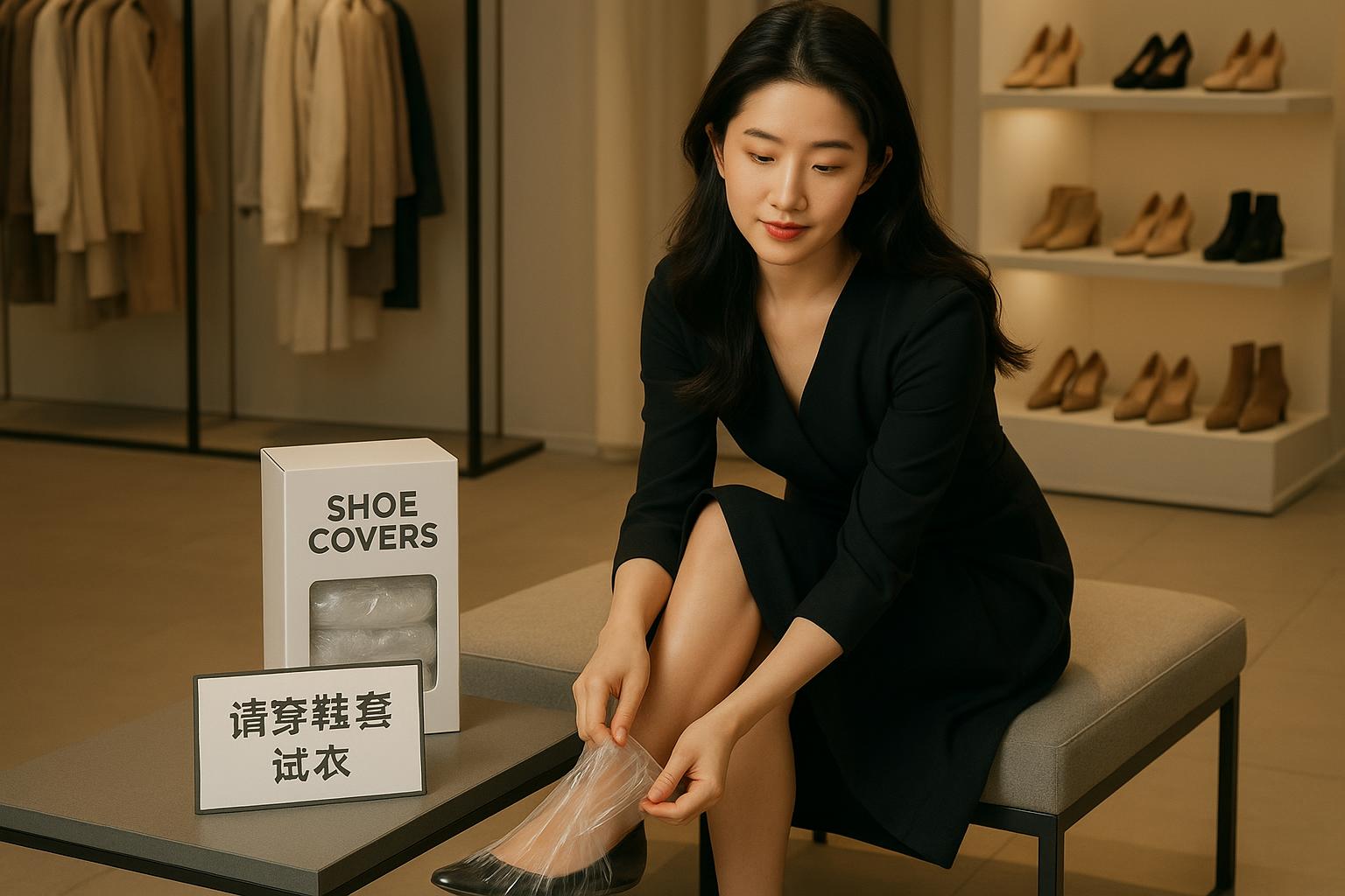 鞋套在服装导购行业主要指什么？