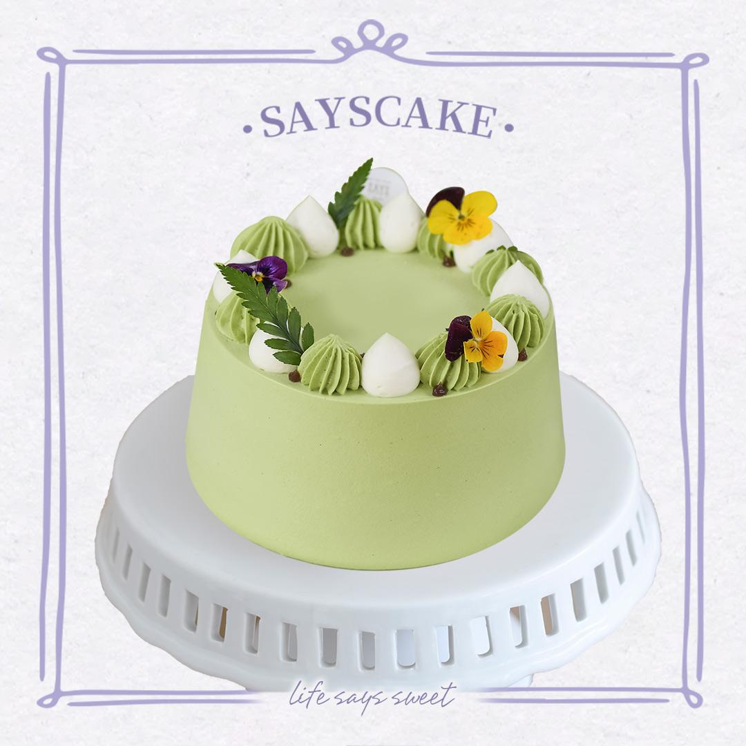 箬竹抹茶北海道戚风 Matcha Hokkaido Chiffon Cake