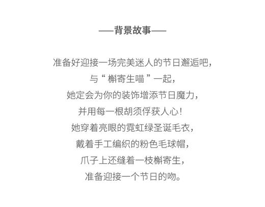 北京仓｜Felt So Good-Mistletoe Meows Cat-霓虹毛衣 小猫 羊毛毡 挂件［英国设计师］ 商品图5