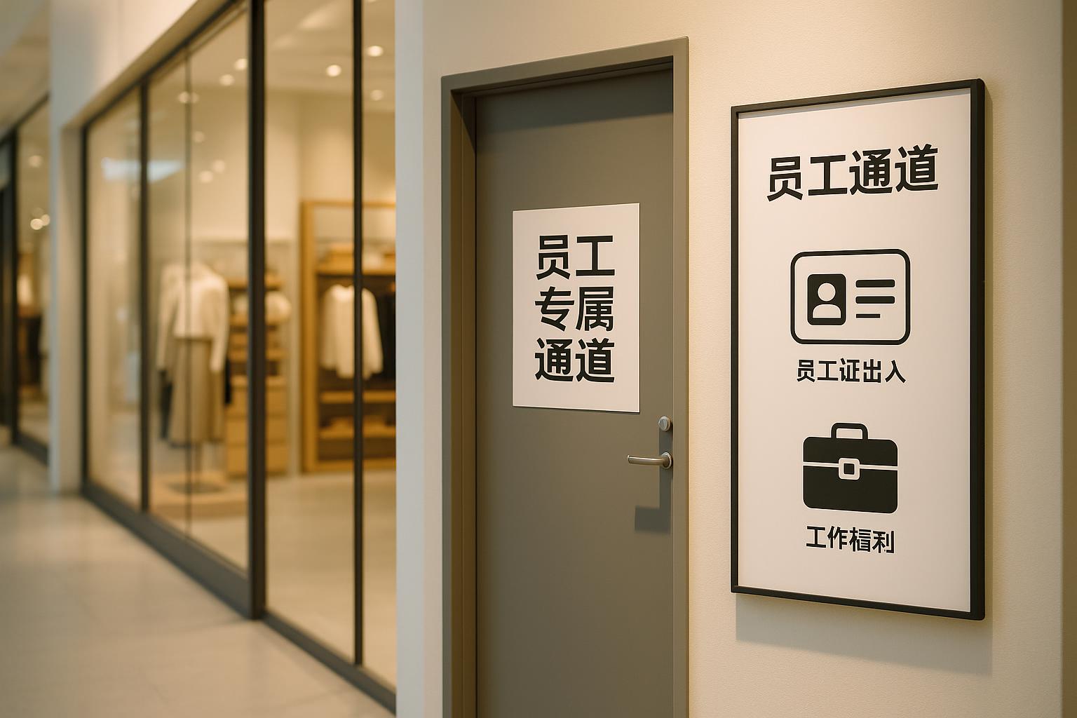 导购的专属员工通道是如何设置的？