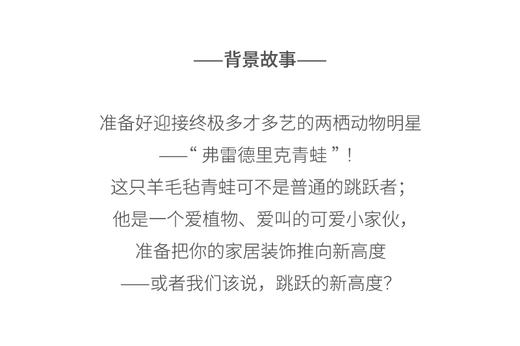 北京仓｜Felt So Good-Frederick the Frog-跳跃之星青蛙 弗雷德里克 羊毛毡 挂件［英国设计师］ 商品图1