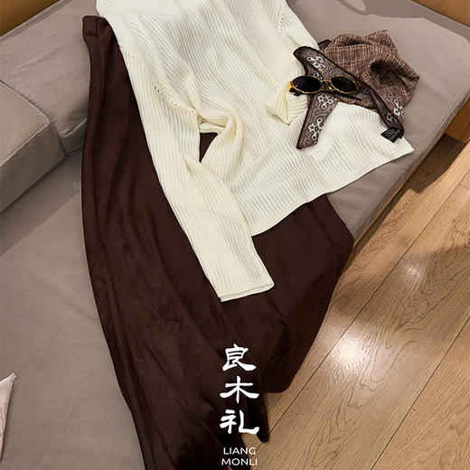 【部分现货/务必干洗】良木礼超纤绒半裙（Q258274） 商品图2