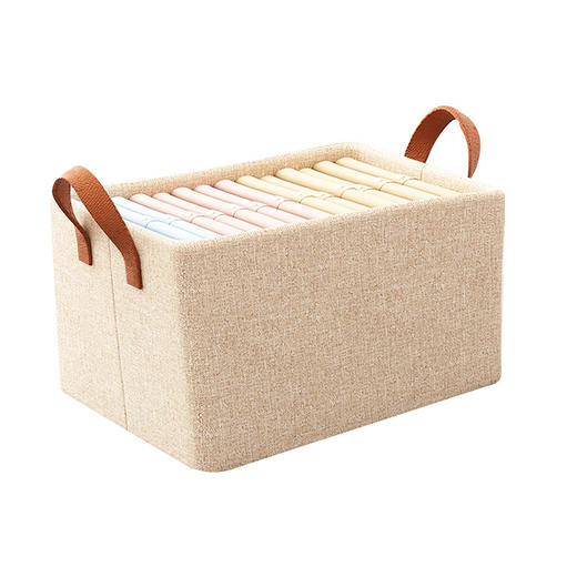 家用超大收纳箱衣柜分层神器装衣服裤子整理盒布艺阳离子收纳筐收纳盒1个 商品图1