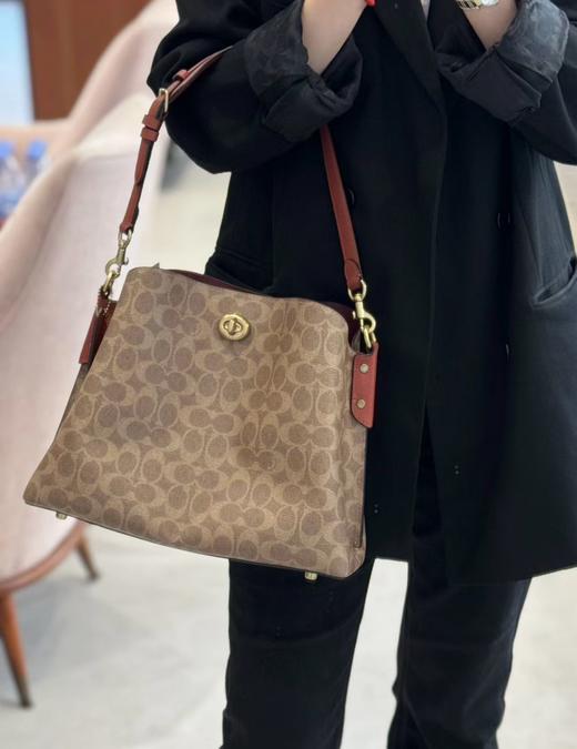 KC水桶包 Willow系列  经典棕色老花 商品图0