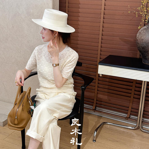 【预售7天】良木礼钩花羊毛上衣（Q8153） 商品图1