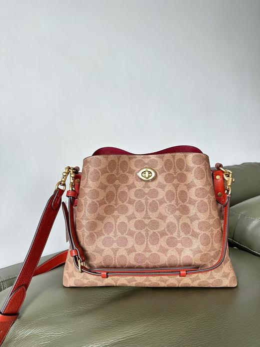 KC水桶包 Willow系列  经典棕色老花 商品图2