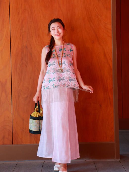 【2025门店同款】新中式马甲（25704336-麒麟花花） 商品图3