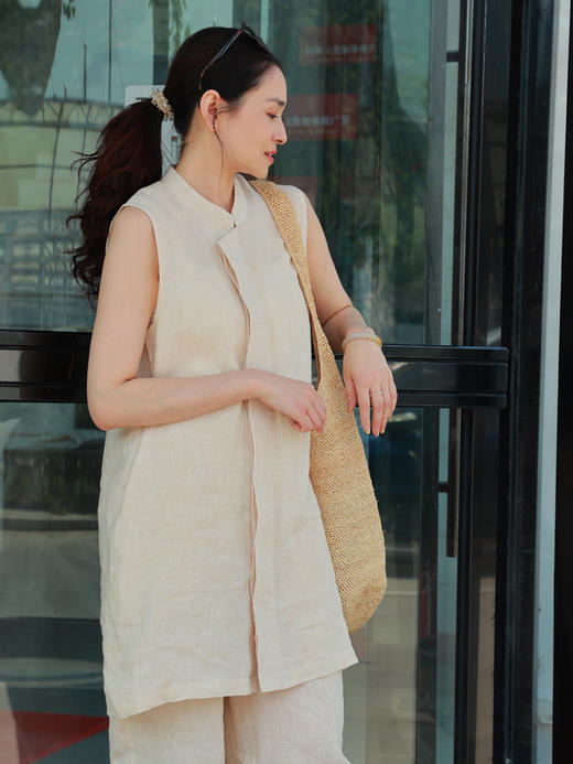 抖音专属】新中式长马甲（25704363-小姝-设计师） 商品图0