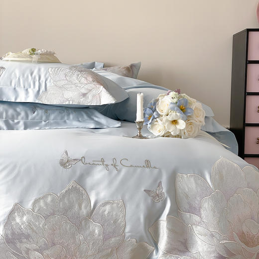 自然醒A类50支全棉刺绣四件套-雅花舒棉AN 商品图3