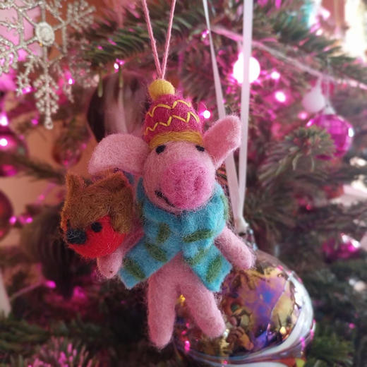北京仓｜Felt So Good-Porky Noel-欢笑小猪 波基诺尔 羊毛毡 挂件［英国设计师］ 商品图2