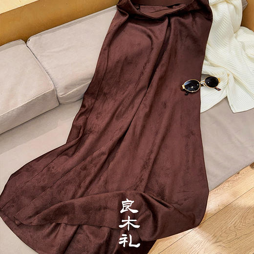 【部分现货/务必干洗】良木礼超纤绒半裙（Q258274） 商品图1