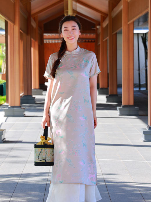 【抖音专属】连衣裙（21707182-星禾.小鹿-高定款） 商品图3