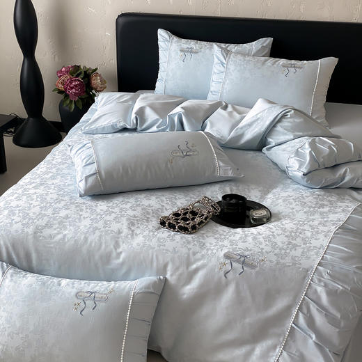 自然醒50支全棉提花四件套-晨露微光AN 商品图13