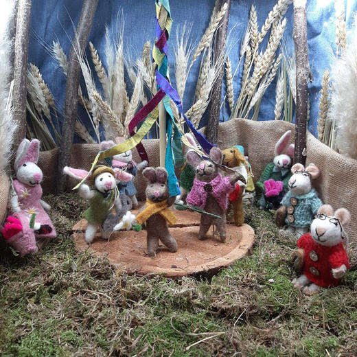 北京仓｜Felt So Good-Blossom the Bunny Easter-粉开衫小兔 布洛瑟 羊毛毡 挂件［英国设计师］ 商品图4