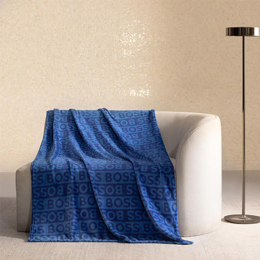 【分仓直发包邮】BOSS简约logo毯（120×150cm）HBMT-037 商品图0