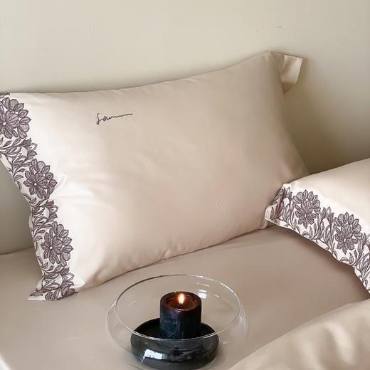 自然醒A类50支全棉刺绣四件套-简蔓AN 商品图6