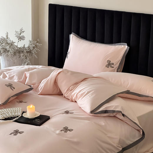 自然醒A类50支磨毛四件套-爱与蝶AN 商品图7